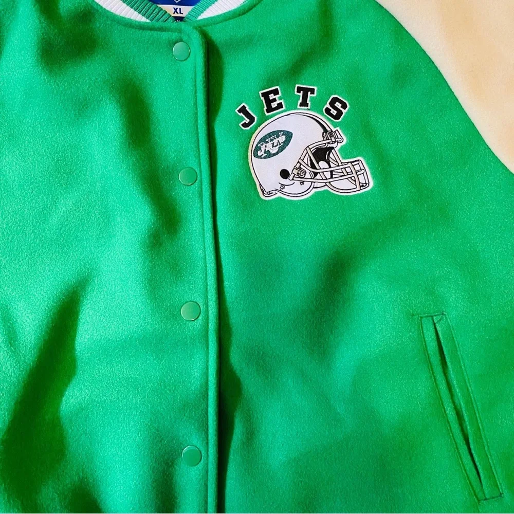Vintage retro New York ny jets football bomber varsity jacket